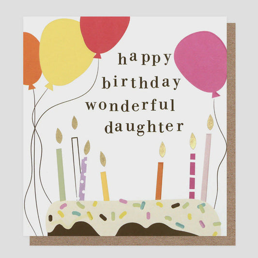 Caroline Gardner Happy Birthday Daughter Balloons Greetings Card