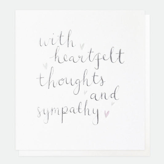 Caroline Gardner Heartfelt Thoughts & Sympathy Greetings Card