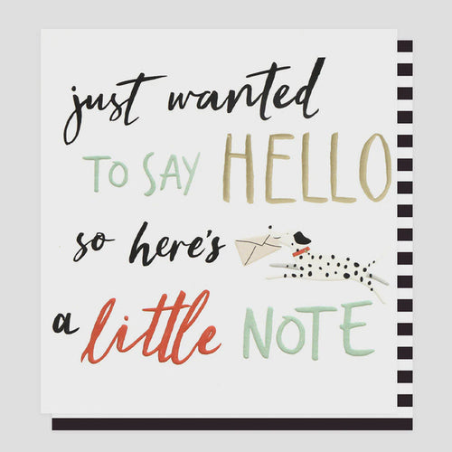 Caroline Gardner Just Wanted To Say Hello Greetings Card
