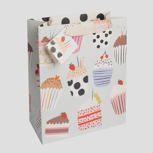 Caroline Gardner Large Gift Bag - Cakes & Cupcakes