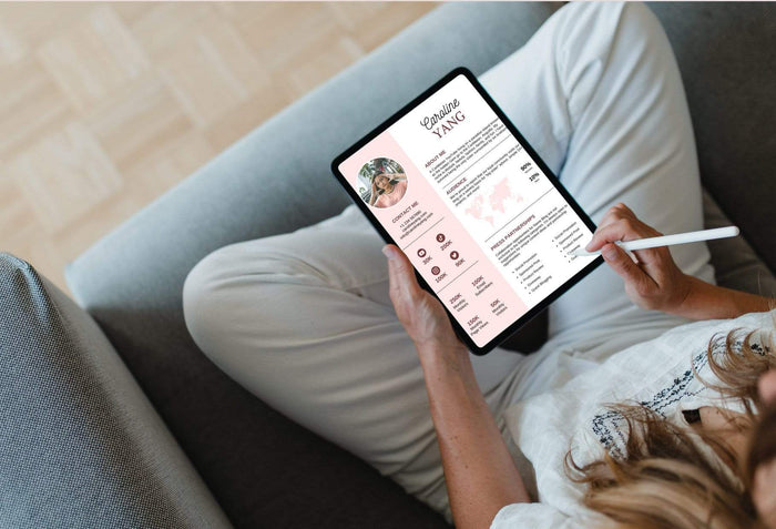 Ladystrategist Caroline Yang Media Kit Canva Template for Influencers instagram canva templates social media templates etsy free canva templates