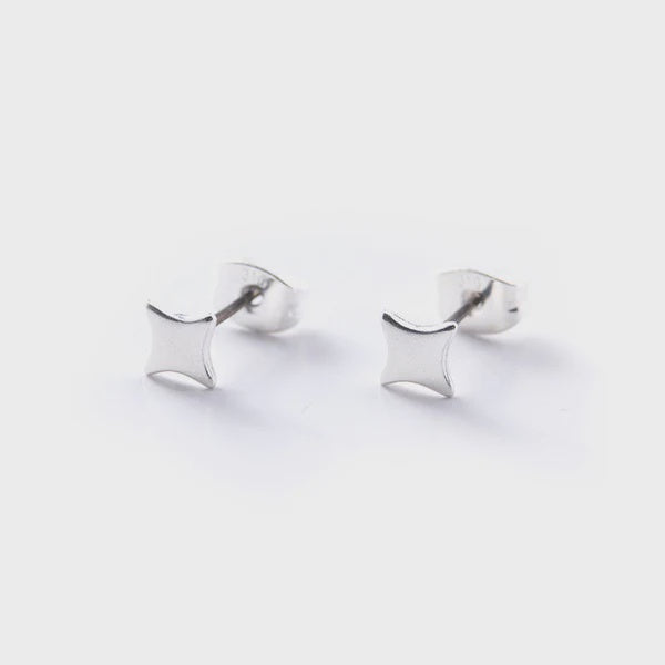 Carrie Elspeth Silver Star Stud Earrings