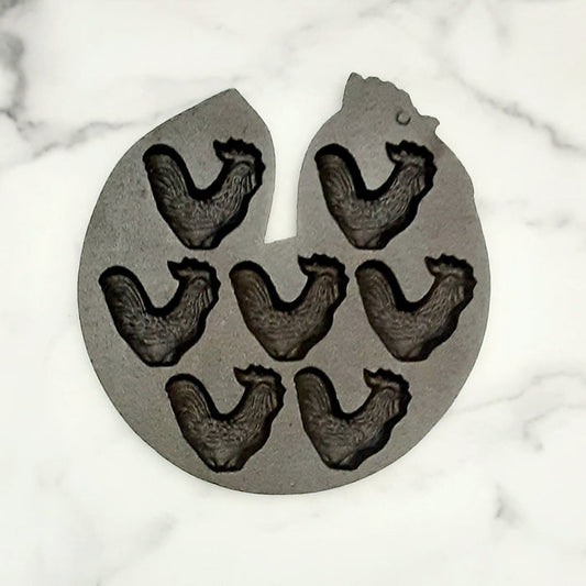 Cast Iron Rooster Baking Pan