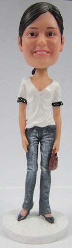 Casual Female Bobblehead #29 - National Bobblehead HOF Store