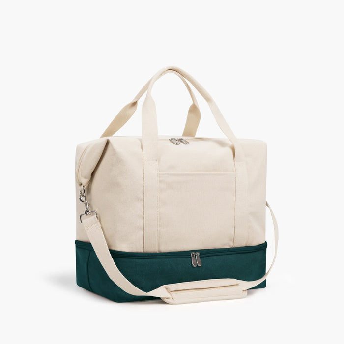 Lo & Sons Catalina Deluxe Small in dark green colorblock