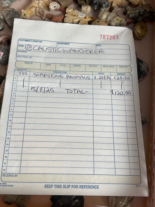 @causticwanderer Wholesale Live Sale Invoice *UPDATED*