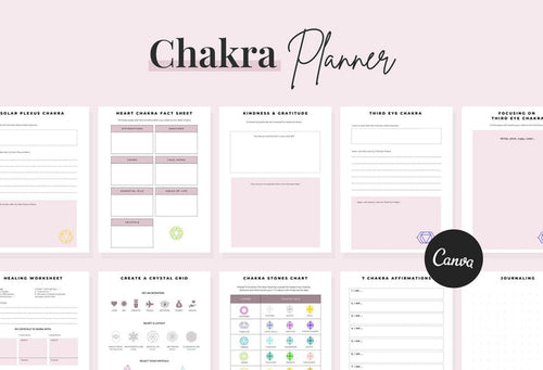 Ladystrategist Chakra Planner Canva Template instagram canva templates social media templates etsy free canva templates