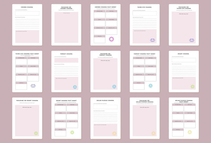 Ladystrategist Chakra Planner Canva Template instagram canva templates social media templates etsy free canva templates