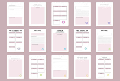 Ladystrategist Chakra Planner Canva Template instagram canva templates social media templates etsy free canva templates