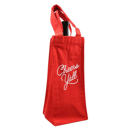 Cheers Y'all Wine Bag