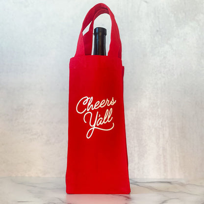Cheers Y'all Wine Bag