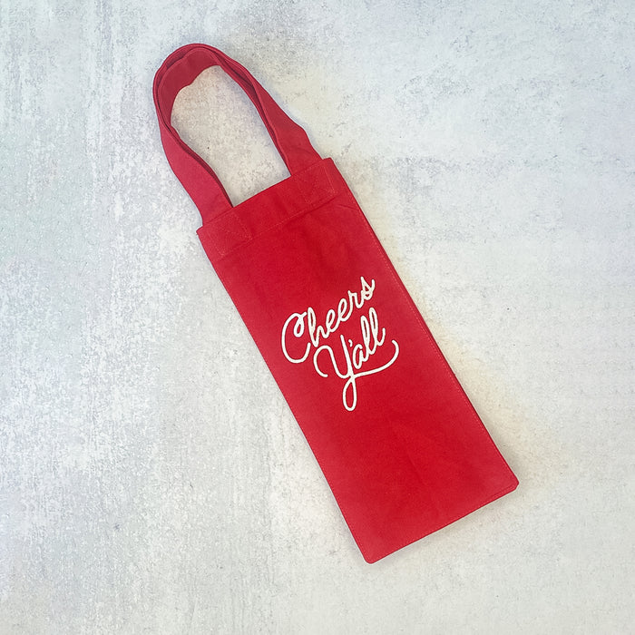 Cheers Y'all Wine Bag