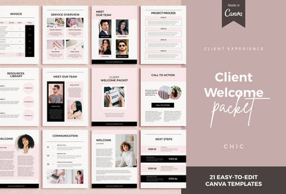 Ladystrategist Chic Service Providers Canva Bundle instagram canva templates social media templates etsy free canva templates