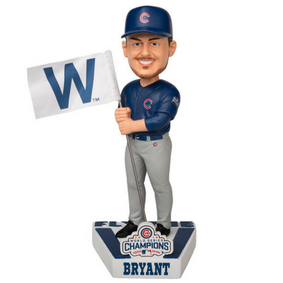 Chicago Cubs 2016 World Series Fly the W Bobbleheads - National Bobblehead HOF Store