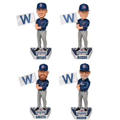 Chicago Cubs 2016 World Series Fly the W Bobbleheads