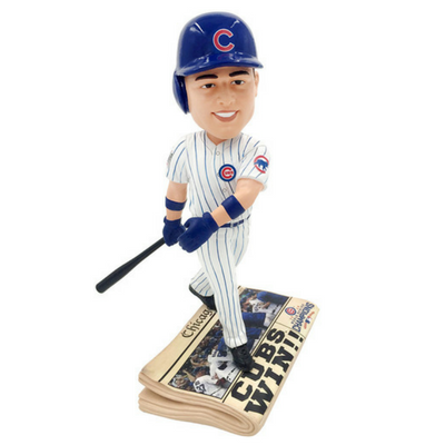 Chicago Cubs 2016 World Series Newspaper Bobbleheads - National Bobblehead HOF Store