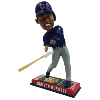 Chicago Cubs 2016 World Series Ticket Base Bobbleheads - National Bobblehead HOF Store