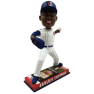 Chicago Cubs 2016 World Series Ticket Base Bobbleheads - National Bobblehead HOF Store