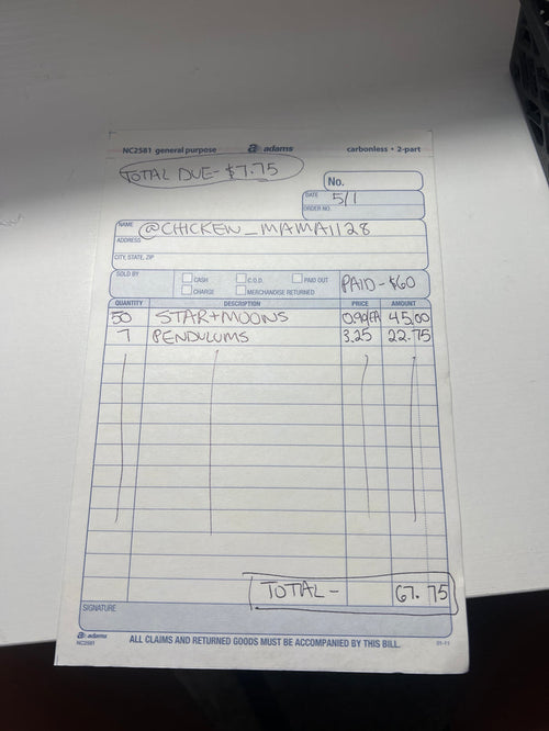@chicken_mama1128 Wholesale Live Sale Invoice