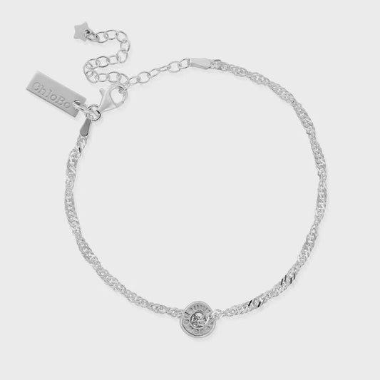 Chlobo Twisted Rope Chain Power Within Bracelet - Silver