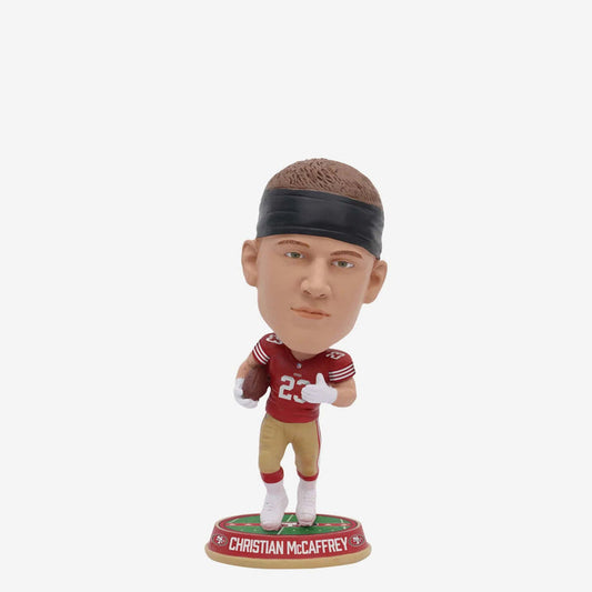 Christian McCaffrey San Francisco 49ers Field Stripe Mini Bighead Bobblehead NFL