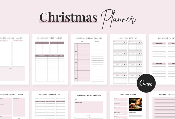 Ladystrategist Christmas Canva Planner Template instagram canva templates social media templates etsy free canva templates
