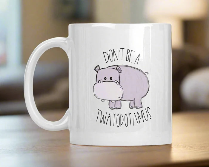 Chubby Cheeks & Petty Streaks | Funny Hippo Mug | 1314 Creations