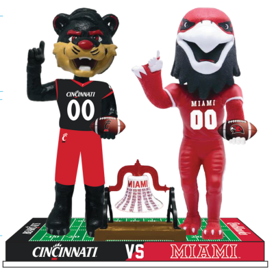 Cincinnati vs. Miami Football Rivalry Bobblehead