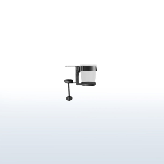 C-clamp cup mount.
