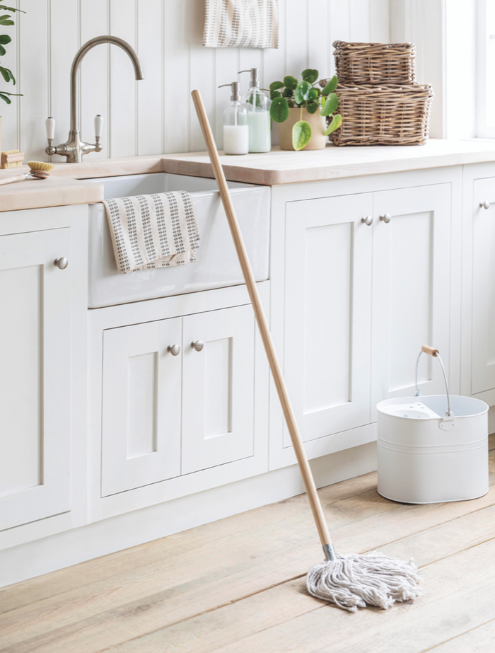 Classic Cotton Mop With Wooden Handle
