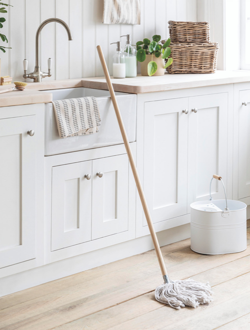 Classic Cotton Mop With Wooden Handle