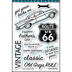 Classic Dad and Classic Car Stamp and Die Set by Dare 2B Artzy