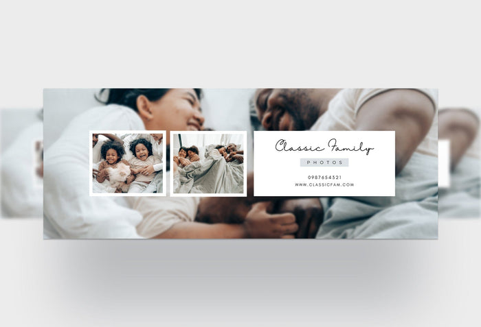 Ladystrategist Classic Family Photos Facebook Cover for Photographers Editable Canva Template instagram canva templates social media templates etsy free canva templates