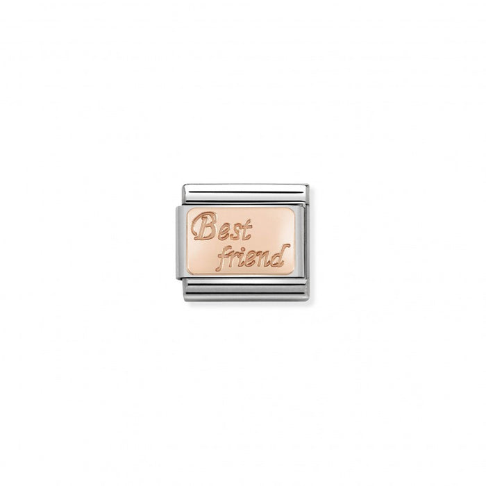 Classic Link 9K Rose Gold Best Friend Charm