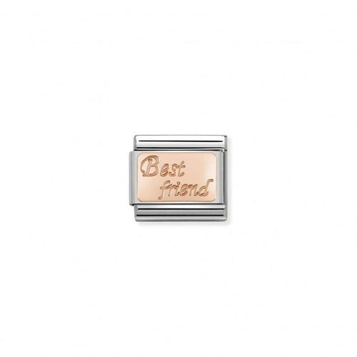 Classic Link 9K Rose Gold Best Friend Charm