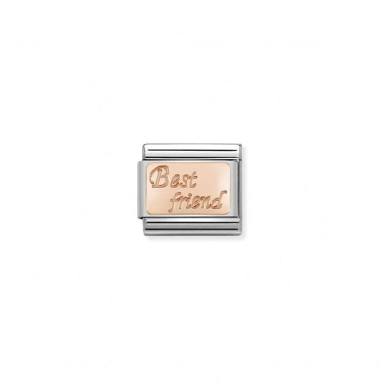 Classic Link 9K Rose Gold Best Friend Charm