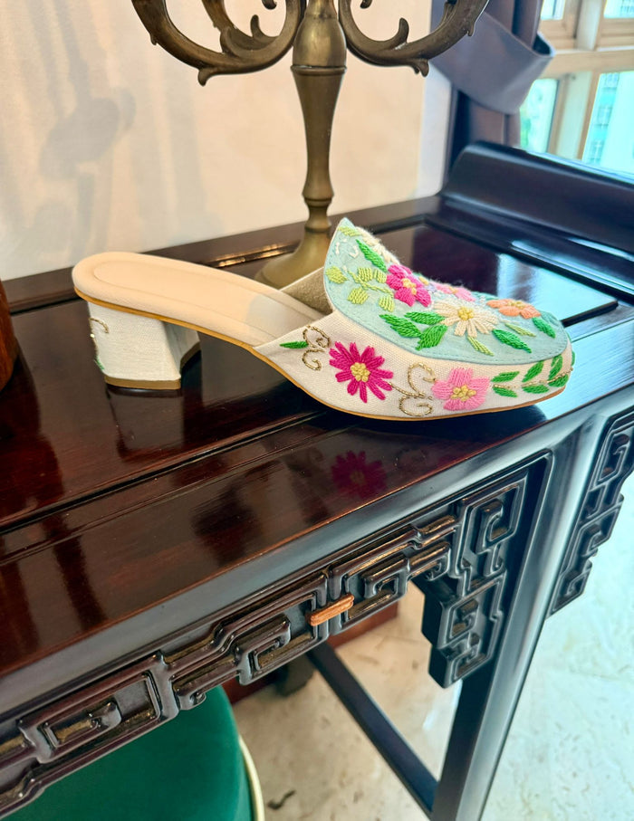 Classy Ivory Mules