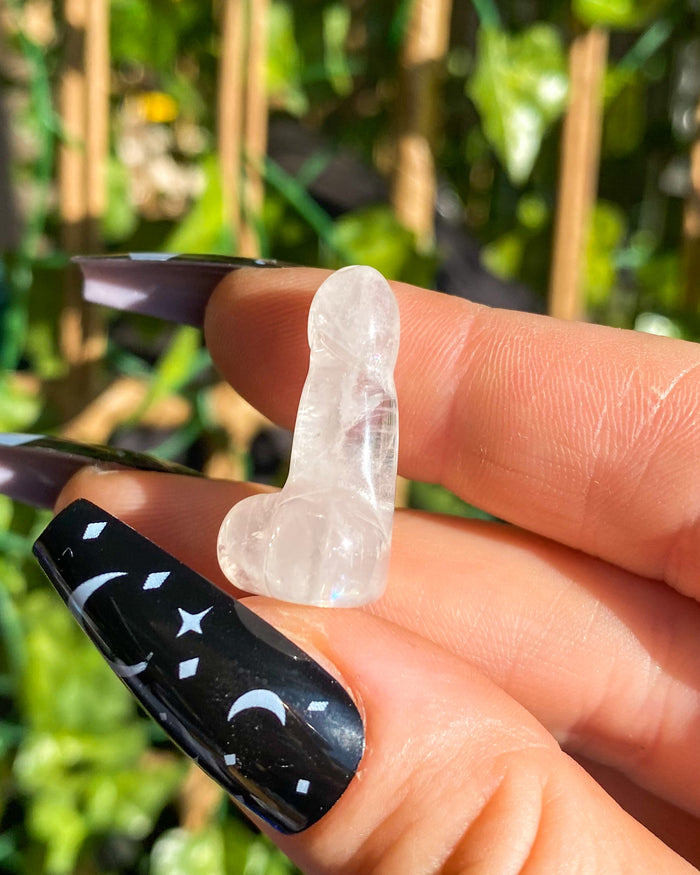 Clear Quartz Mini Phallus Dickstal