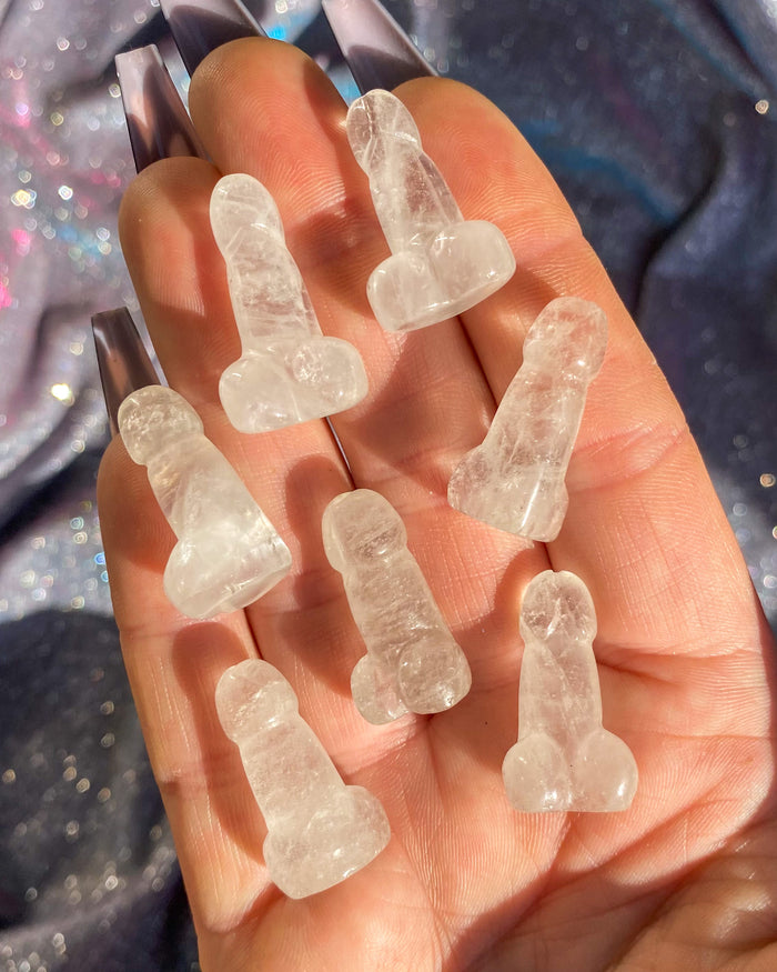 Clear Quartz Mini Phallus Dickstal