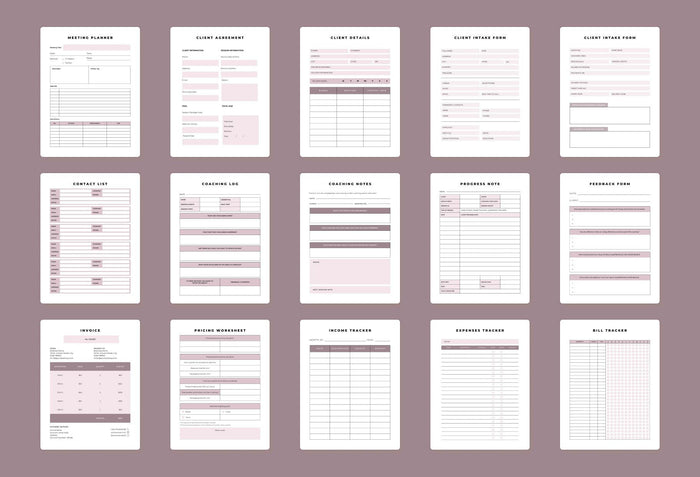 Ladystrategist Coaching Business Planner Canva Template instagram canva templates social media templates etsy free canva templates
