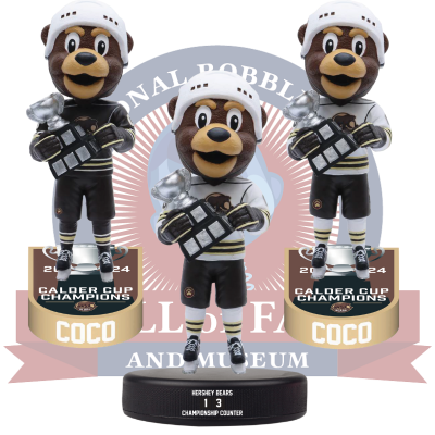 Coco the Bear Hershey Bears Mascot 2024 Calder Cup Champions Bobbleheads