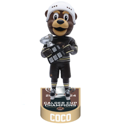 Coco the Bear Hershey Bears Mascot 2024 Calder Cup Champions Bobbleheads
