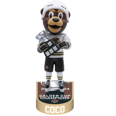 Coco the Bear Hershey Bears Mascot 2024 Calder Cup Champions Bobbleheads