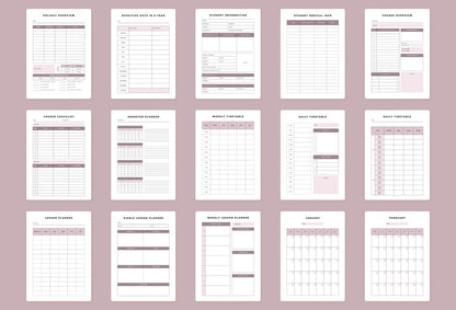Ladystrategist College Professor Planner Canva Template instagram canva templates social media templates etsy free canva templates