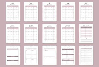 Ladystrategist College Professor Planner Canva Template instagram canva templates social media templates etsy free canva templates