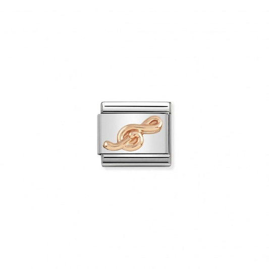 Composable Classic Link 9k Rose Gold Treble Clef