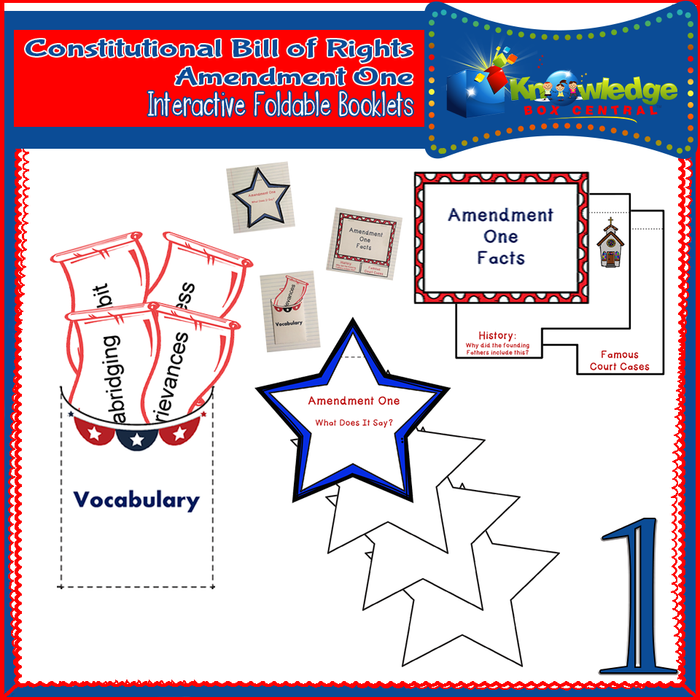 Constitutional Amendments Interactive Foldable Booklets Amendments 1-27