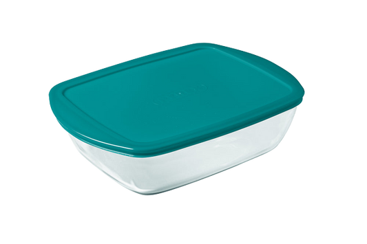 Cook & Store - Rectangular glass ham container with lid
