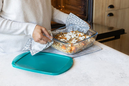 Cook & Store - Rectangular glass ham container with lid