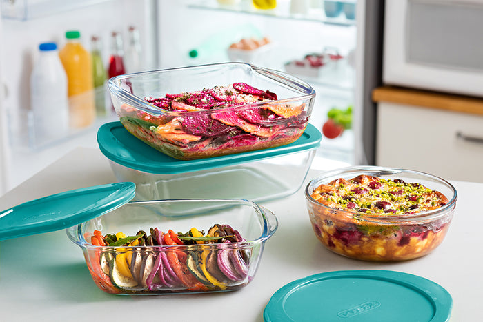 Cook & Store - Rectangular glass ham container with lid